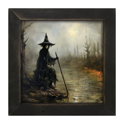 Witch on a path