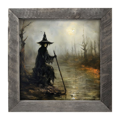 Witch on a path