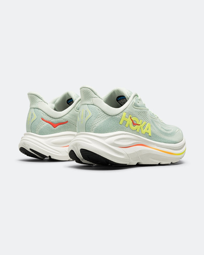 Womens Clifton 10 - Sea Glass/Neon Flame