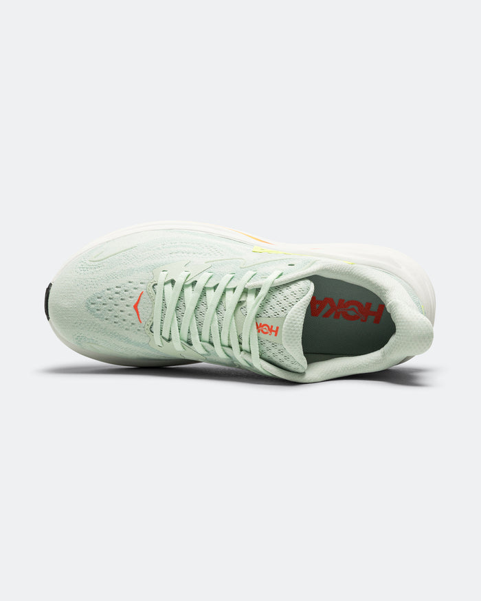 Womens Clifton 10 - Sea Glass/Neon Flame