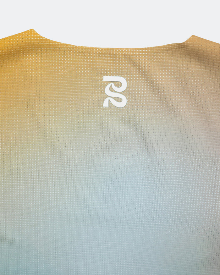 Womens CoolGrid Race Singlet - Lagoon Multi