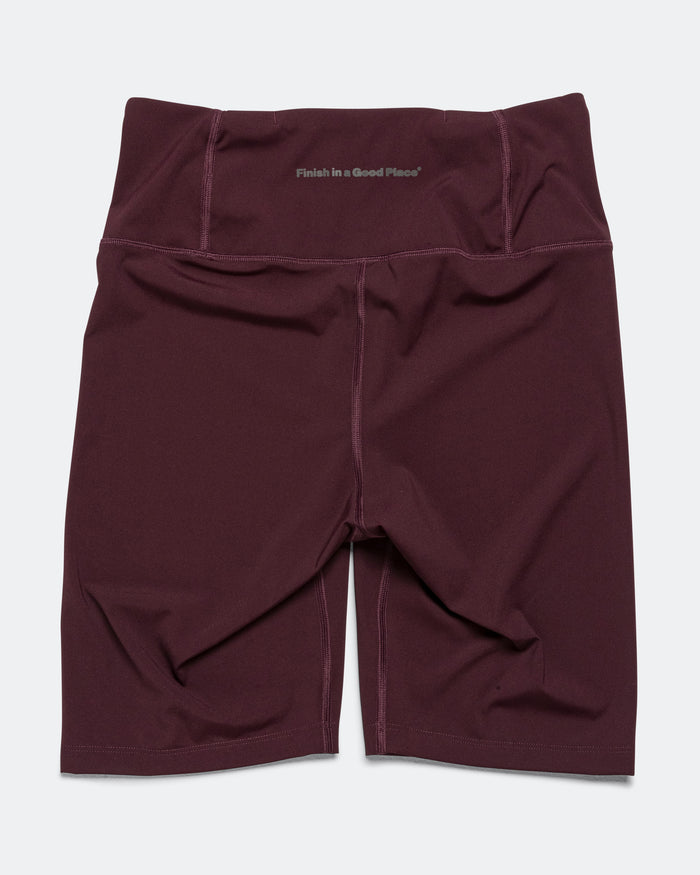 Womens Good Place Shorts - Merlot