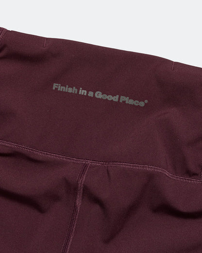 Womens Good Place Shorts - Merlot