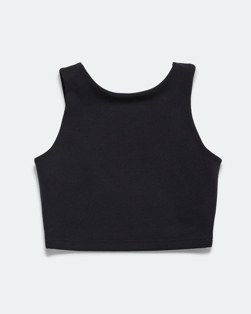 Womens High Neckline Interlock Bra - Black
