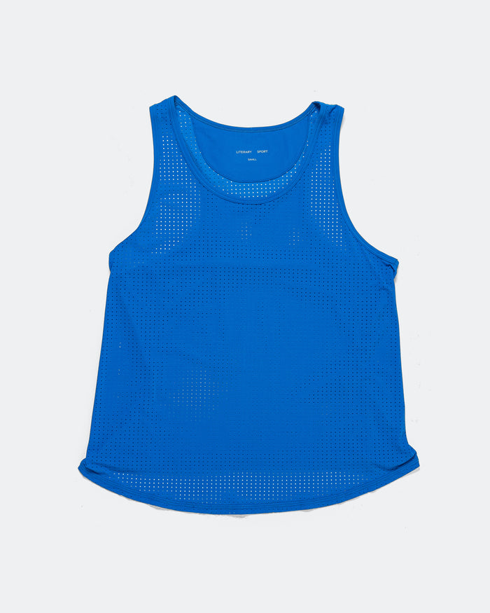 Womens Leni Run Tank - Lapis