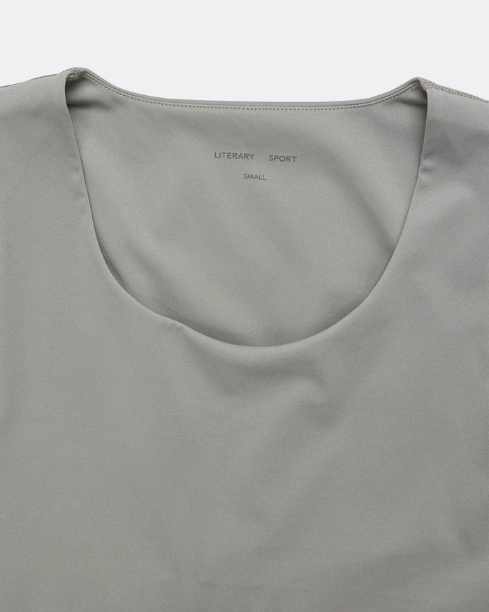 Womens Maud Long Line Sports Bra - Steel