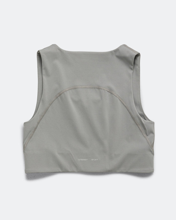 Womens Maud Long Line Sports Bra - Steel
