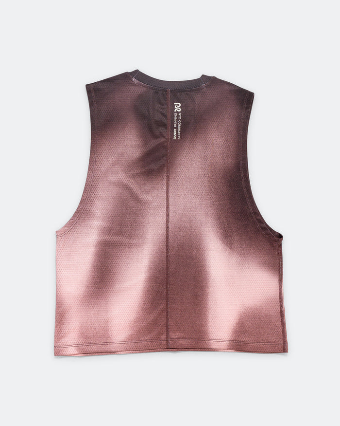 Womens Micromesh Run Tank - Flow StateMahogany Multi