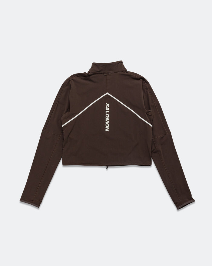 Womens Sense Aero Hybrid Pullover - Coffee Bean