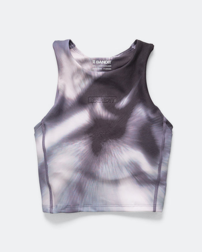 Womens Stamina Race Crop - Haze Multi