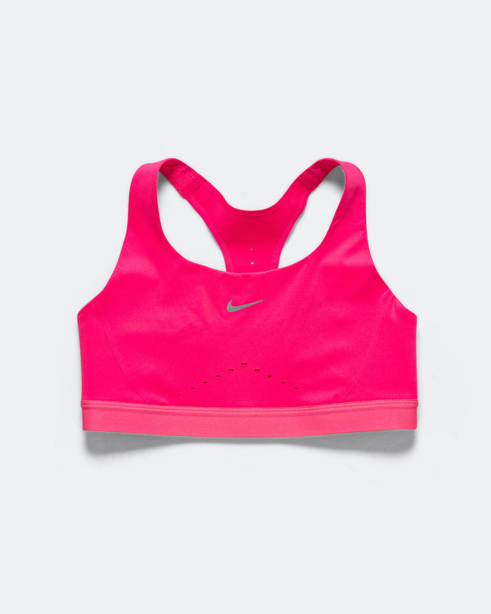 Womens Swift High-Support Lightly Lined Sports Bra - Light Magenta/Silver