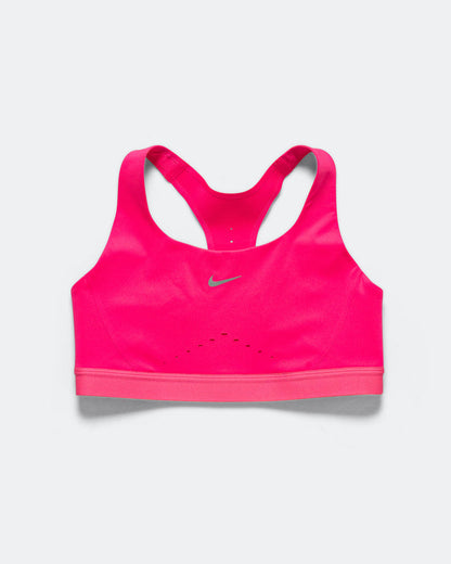 Womens Swift High-Support Lightly Lined Sports Bra - Light Magenta/Silver
