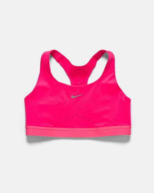 Womens Swift High-Support Lightly Lined Sports Bra - Light Magenta/Silver