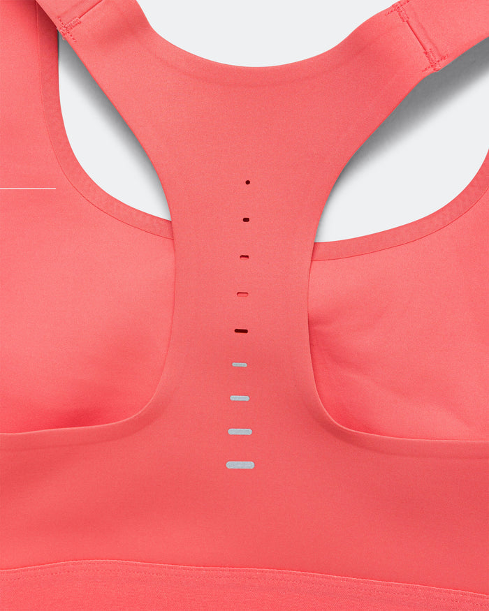 Womens Swift High-Support Lightly Lined Sports Bra - Sea Coral/Silver