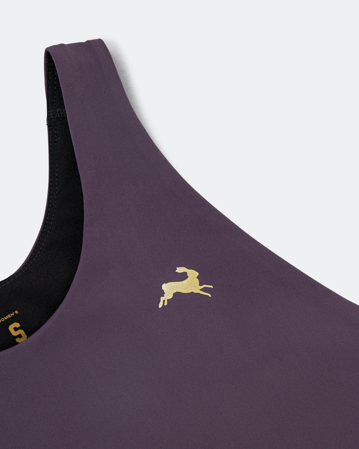 Womens Turnover Crop Top - Nightshade