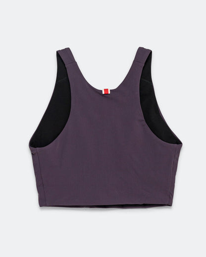 Womens Turnover Crop Top - Nightshade