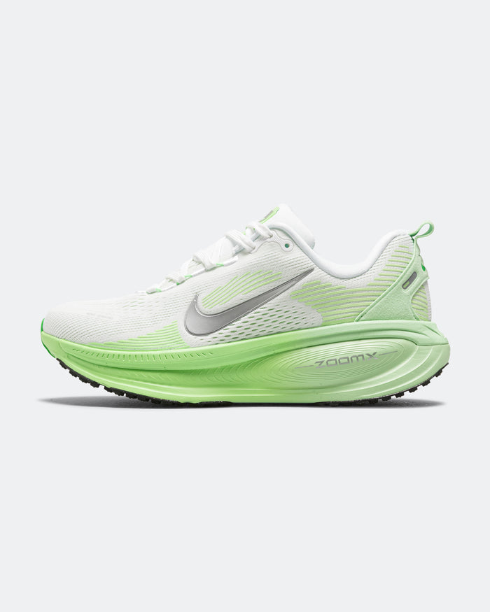 Womens Vomero 18 - White/Metallic SIlver-Illusion Green