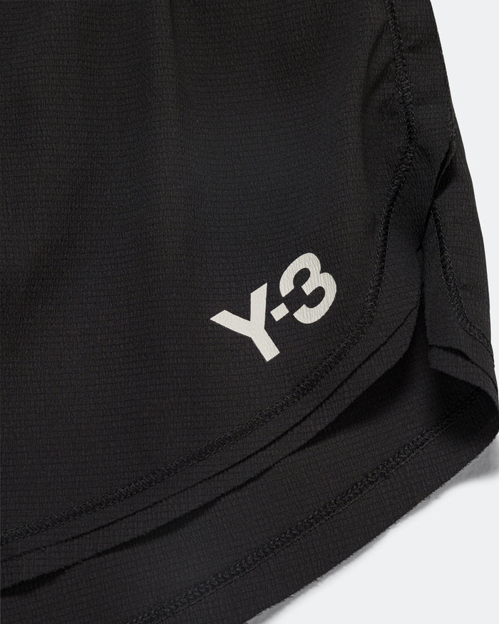 Womens Y-3 Running Shorts - Black