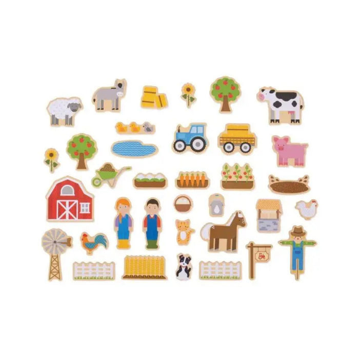Wooden Farm Magnets