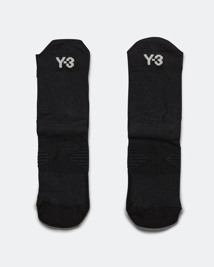 Y-3 Run Sock - Black/Black